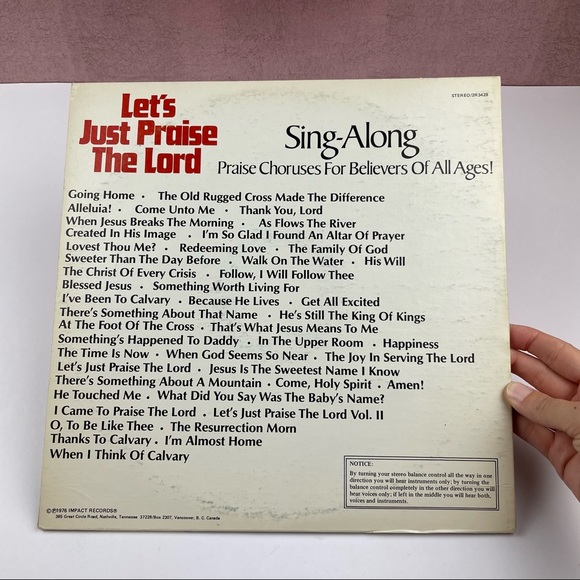 Bill And Gloria Gaither Let's Just Praise The Lord Vinyl Music Record - Picture 5 of 7
